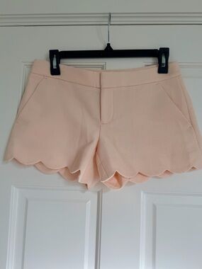 Club Monaco - Scallop Hem Peach Shorts